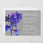 Delphinium Wedding Invitations Kaart (Voorkant)