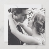 Delphiniumbloemen paarse waterverf bruiloft kaart (Achterkant)