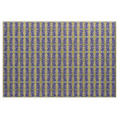 Delphiniumbloemen schilderen stof (Yard (91,4 cm))