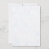 Delphiniums Floral Bridal Shower Invitation Kaart (Achterkant)