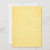 Delphiniums Gold Bridal Shower Invitation Kaart (Achterkant)