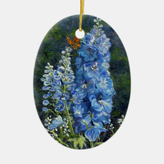 "Delphiniums" Ornament (Voorkant)