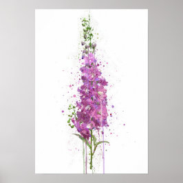 Delphiniums Poster