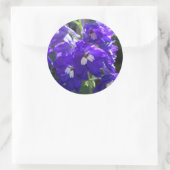 Delphiniumventiel Sluiten Ronde Sticker (Tas)