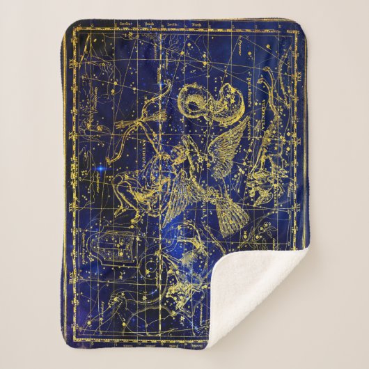 delphinus constellation blanket sherpa deken (Voorkant)