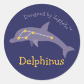Delphinus de Dolfijn Sterrenbeeld Sticker (Voorkant)
