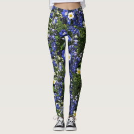 Delpininiums en Daisies Leggings