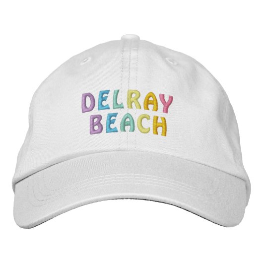 DELRAY BEACH cap Geborduurde Pet (Voorkant)