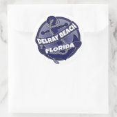 Delray Beach Florida anchor swirl stickers (Tas)