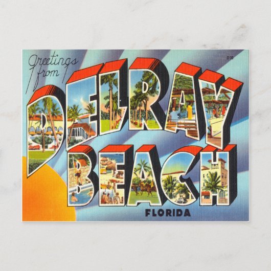 Delray Beach Florida Briefkaart (Voorkant)
