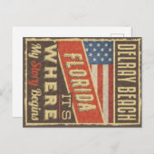 Delray Beach Florida Briefkaart (Voorkant / Achterkant)