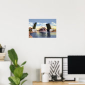 Delray Beach Florida Canal Scene Poster (Thuiskantoor)