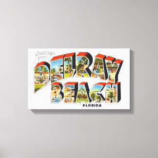 Delray Beach Florida Canvas Afdruk