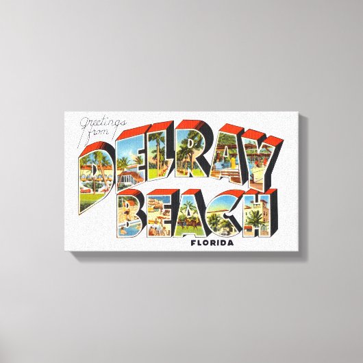 Delray Beach Florida Canvas Afdruk (Voorkant)