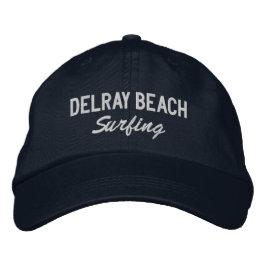 Delray Beach Florida geborduurde honkbalhoed Pet