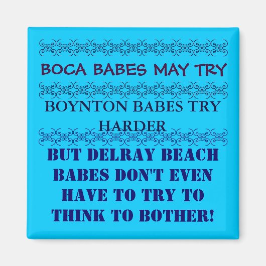 Delray Beach Florida magneet (Voorkant)