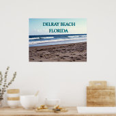 Delray Beach Florida Oceaan Scène Poster (Keuken)