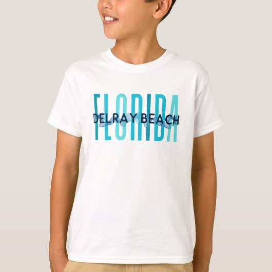 Delray Beach Florida (Ocean Wave) T-shirt (Voorkant)