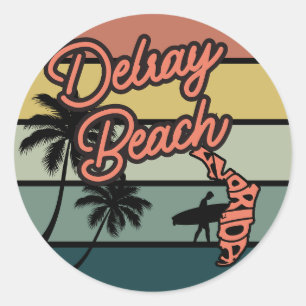 Delray Beach, Florida Ronde Sticker