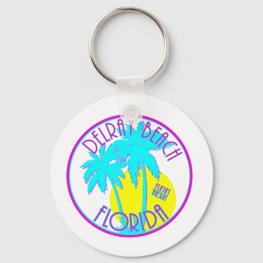 Delray Beach Florida Sleutelhanger (Voorkant)