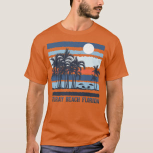  Delray Beach Florida Summer 80s Beach Souv T-shirt