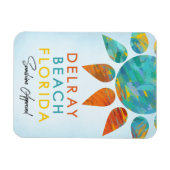 Delray Beach Florida Sunshine Travel Magneet (Horizontaal)