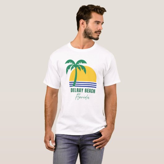 Delray Beach Florida T-Shirt (Voorkant volledig)
