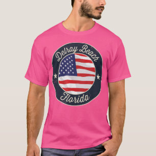 Delray Beach - Patriottisch Florida Souvenir T-shi T-shirt
