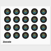 Delray Beach Ronde Sticker (Vel)