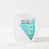 Delta 8 matglas koffiemok (Voorkant rechts)