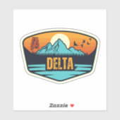 Delta, Alabama Sticker (Vel)
