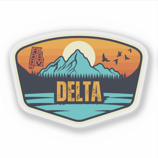 Delta, Alabama Sticker (Voorkant)