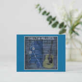 Delta Blues Grunge Blues Highway Briefkaart (Staand voorkant)