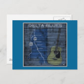 Delta Blues Grunge Blues Highway Briefkaart (Voorkant / Achterkant)