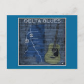 Delta Blues Grunge Blues Highway Briefkaart (Voorkant)
