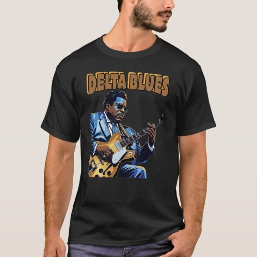 DELTA BLUES T-SHIRT (Voorkant)