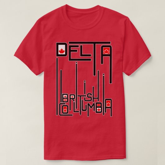 Delta British Columbia T-shirt (Design voorkant)