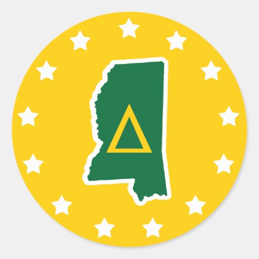 Delta=Change Ronde Sticker (Voorkant)