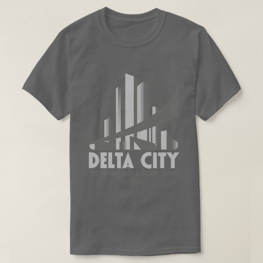 Delta City De toekomst heeft een Silver Lining T-shirt (Design voorkant)