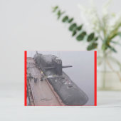 DELTA CLASS RUSSISCHE SUBMARINE BRIEFKAART (Staand voorkant)