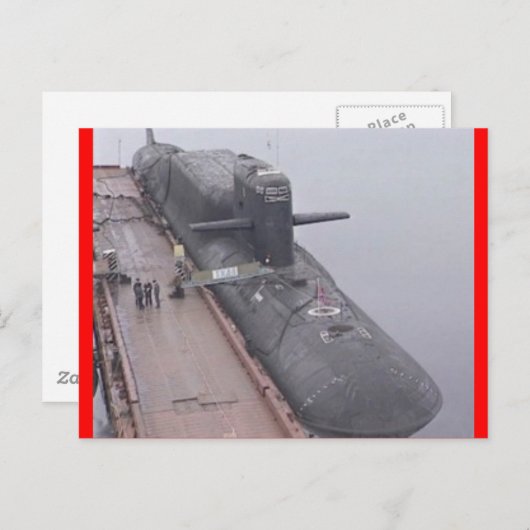 DELTA CLASS RUSSISCHE SUBMARINE BRIEFKAART (Voorkant / Achterkant)