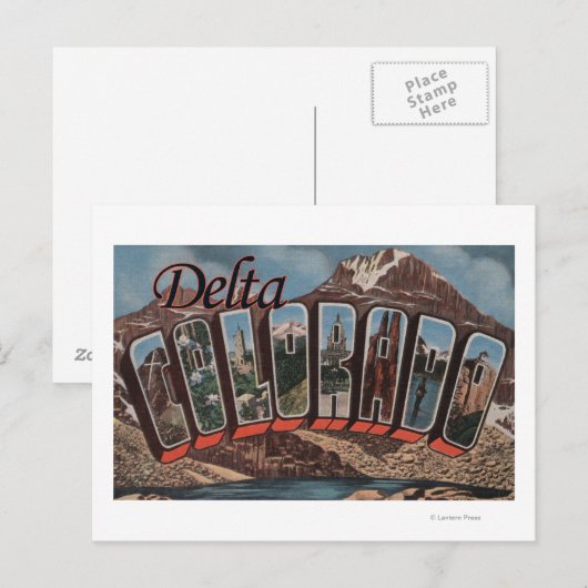 Delta, ColoradoLarge Letter ScenesDelta, CO Briefkaart (Voorkant / Achterkant)