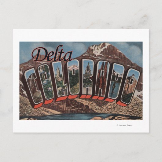 Delta, ColoradoLarge Letter ScenesDelta, CO Briefkaart (Voorkant)