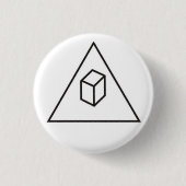 Delta Cubes Ronde Button 3,2 Cm (Voorkant)