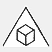 Delta Cubes Sticker (Voorkant)