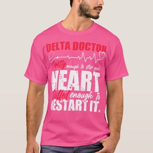 Delta Doctor Funny Design T-shirt (Voorkant)