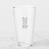 Delta Dog Bulldog Helm Houtgravure Ontwerp_ Glas (Achterkant)