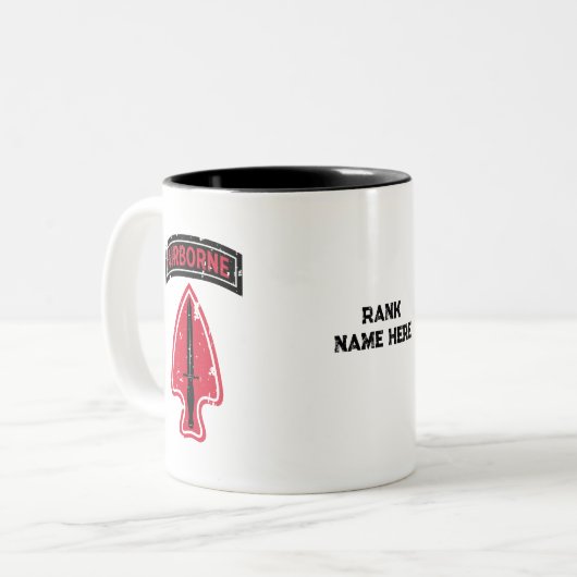 Delta Force "Special Forces" in nood Tweekleurige Koffiemok (Voorkant links)