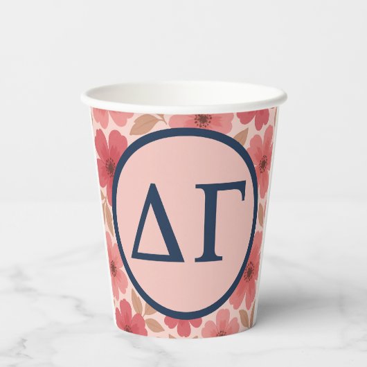 Delta Gamma Papieren Bekers (Achterkant)