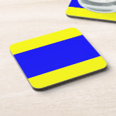 Delta Geel Blauw Bier Onderzetter (Linkerzijde)